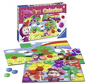 Настольная игра - Маша и Медведь Колорино (Ravensburger, 21192rst)